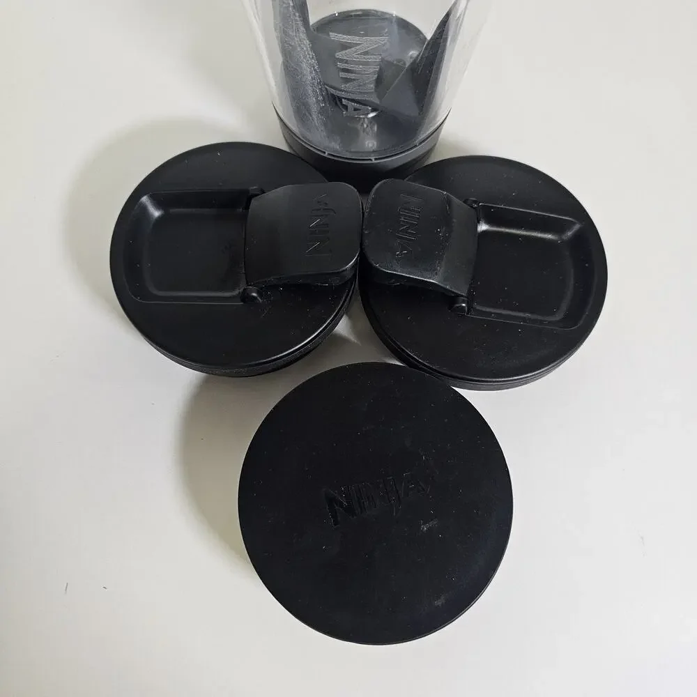 Ninja Foodi 14oz Smoothie Cup & Storage Lid SS351 SS100 SS350 + 2 Sip & Seal Lid
